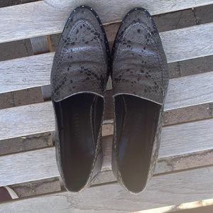 FREDA SALVADOR SNAKESKIN LOAFERS